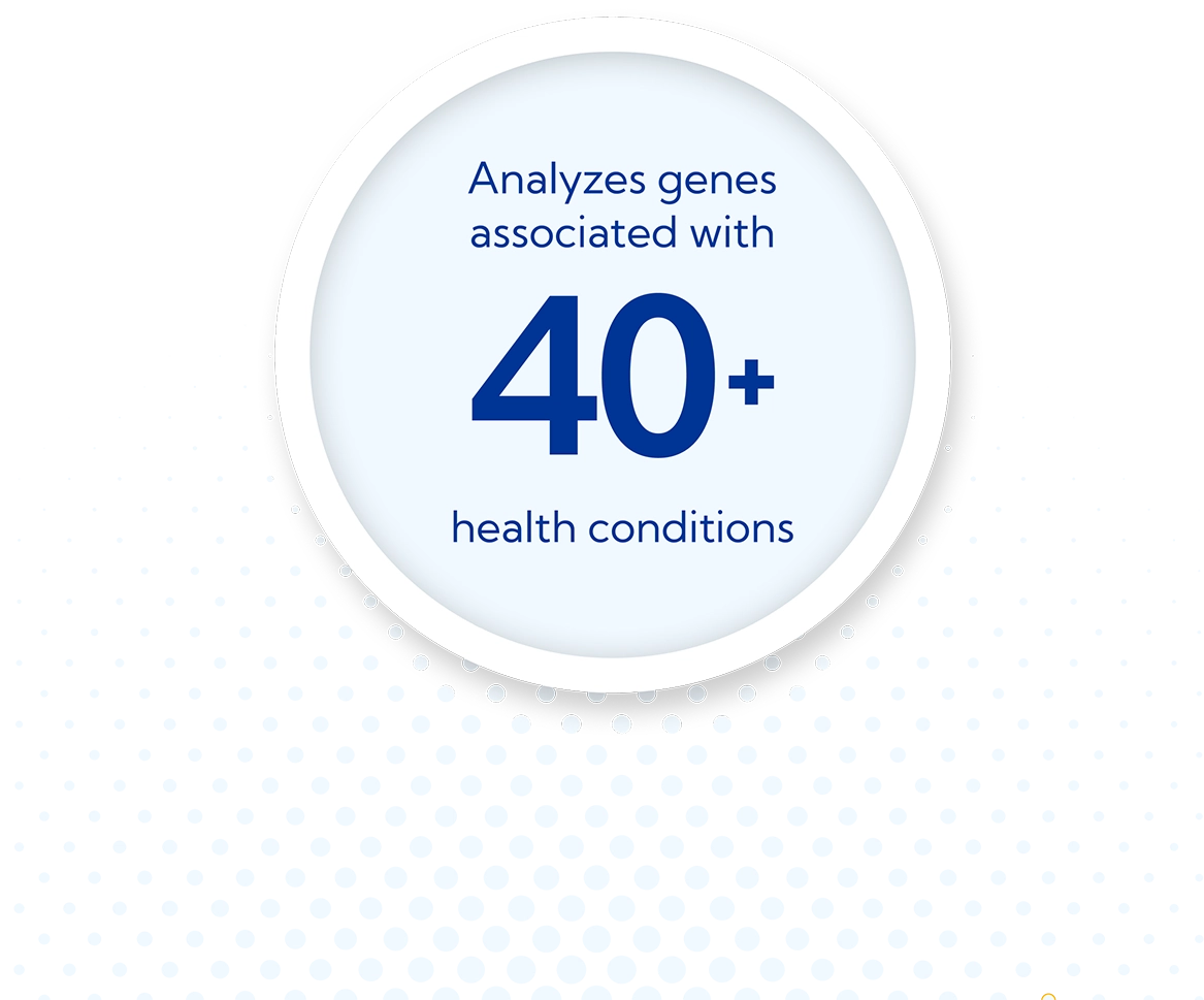 40 health conditions badge