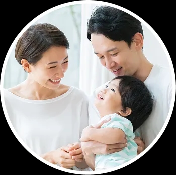 Family with a toddler