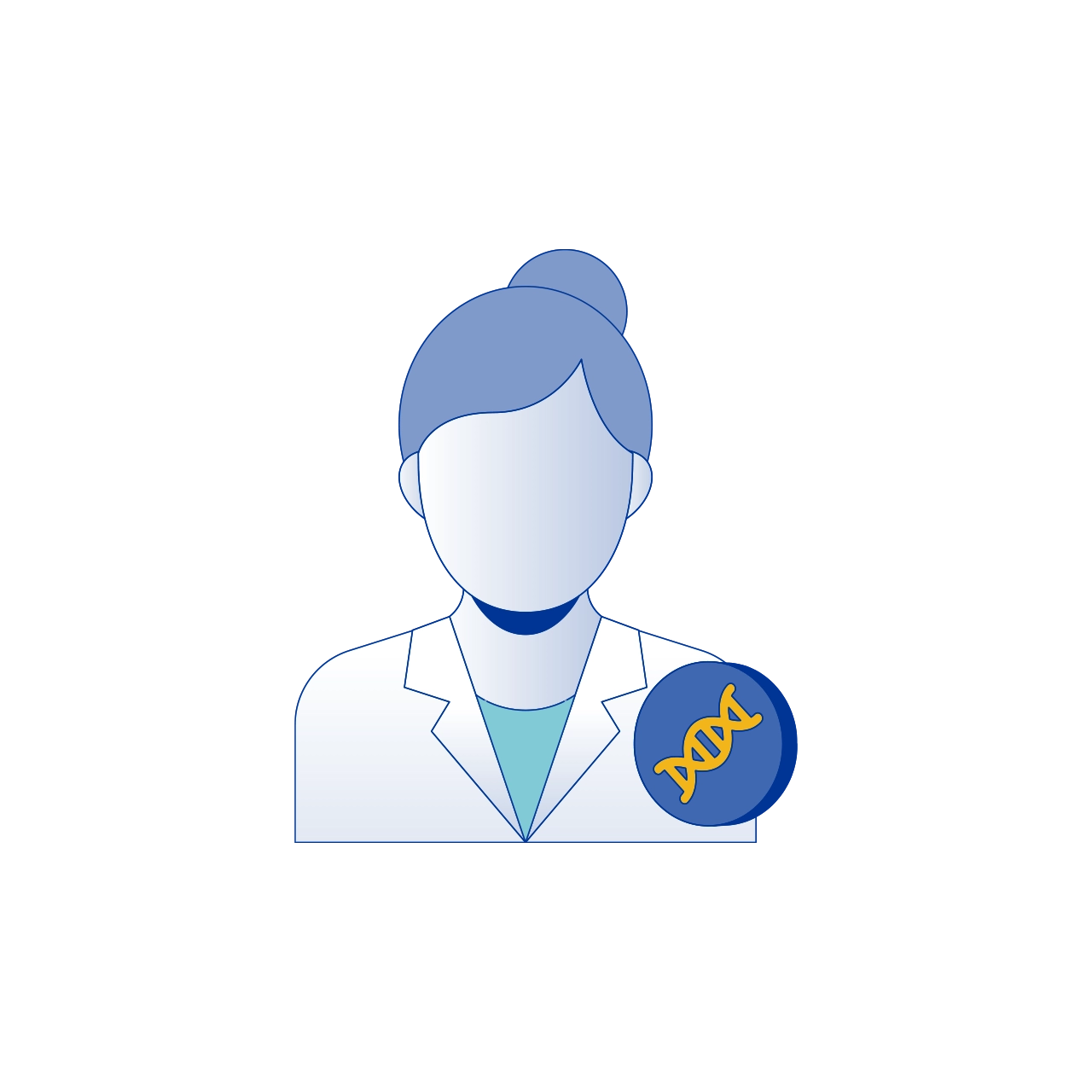Genetic counselor support illustration